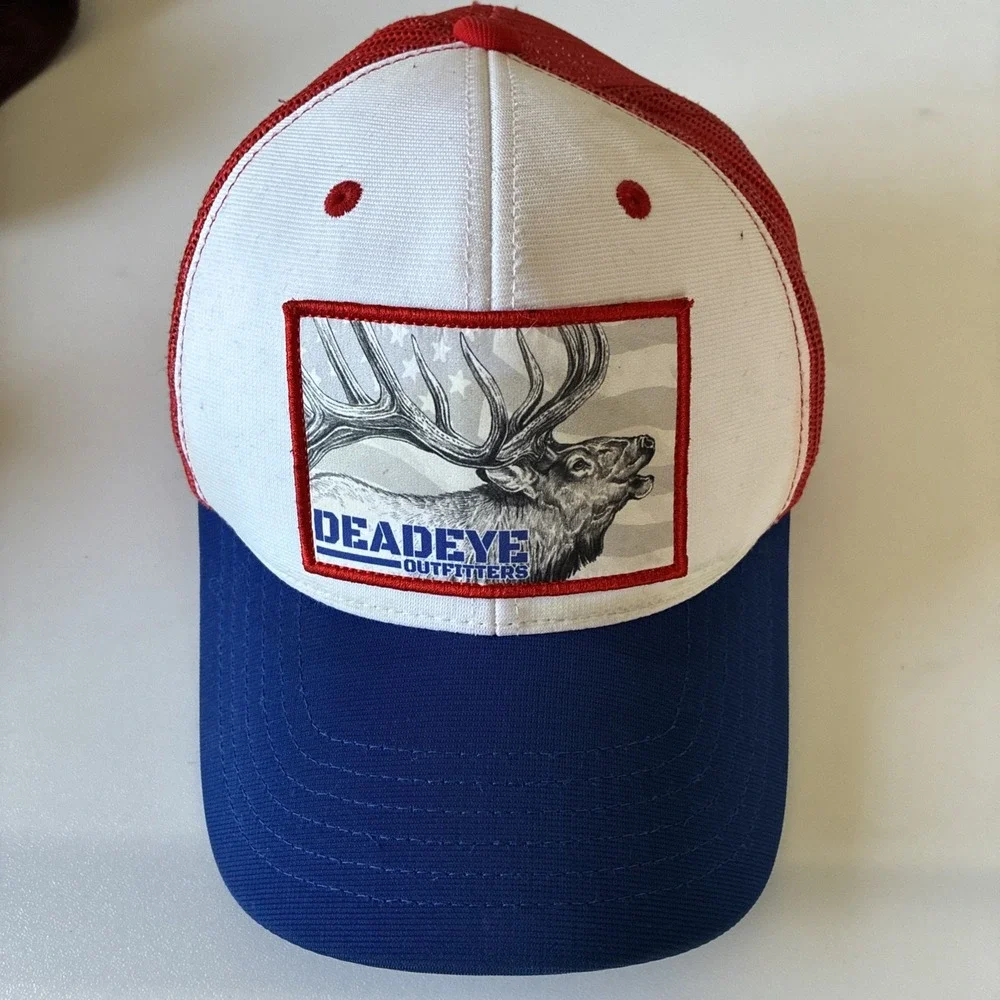 Deadeye Snapback Trucker Hat Multicolor One Size Adjustable Deer Buck Mesh Back